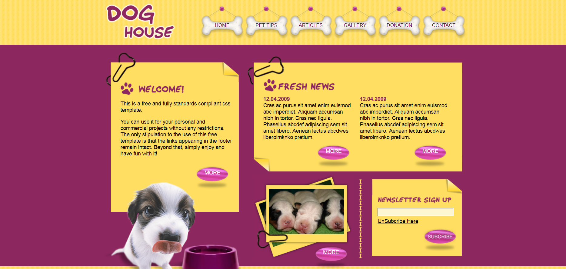 Шаблон сайта Животные №501