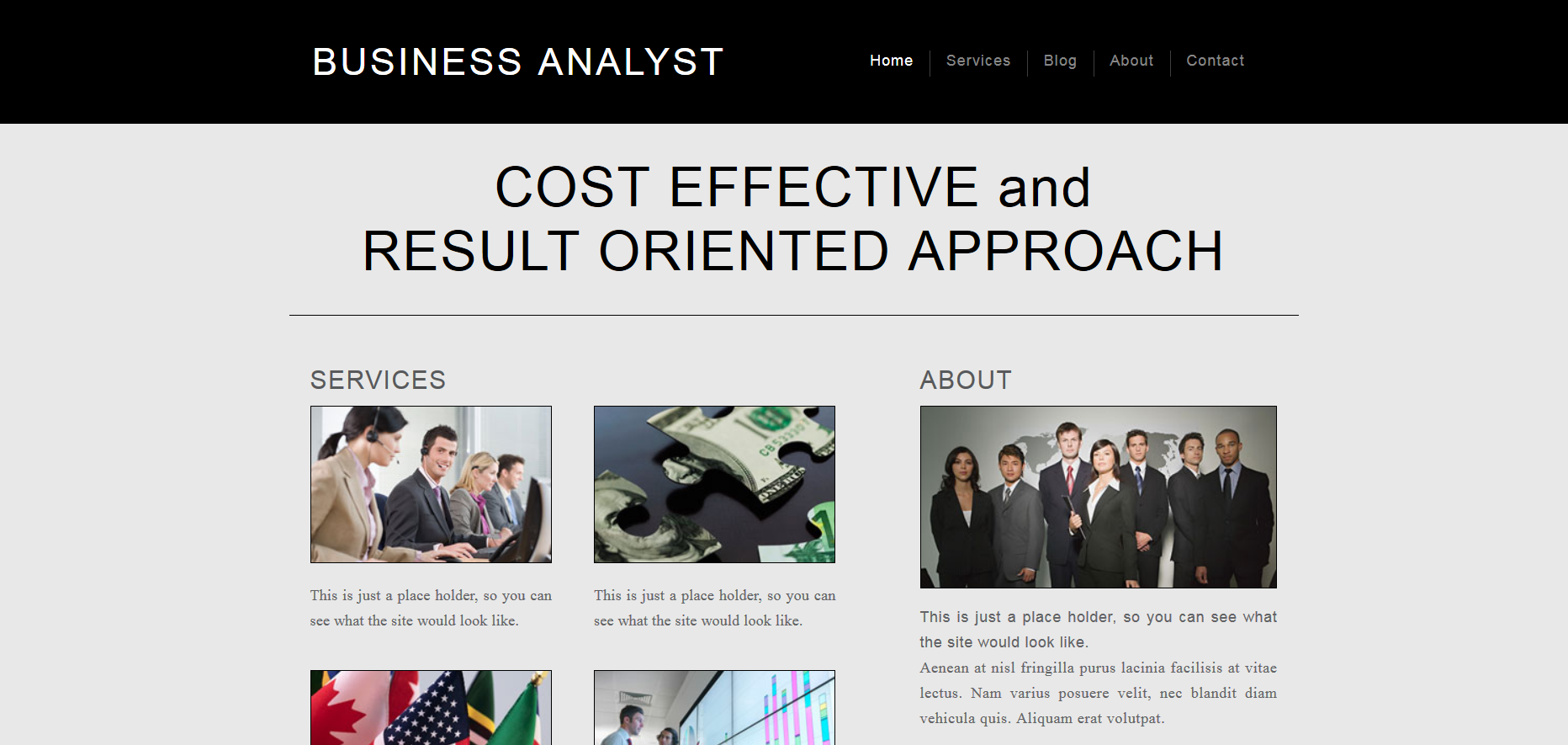 Шаблон сайта Бизнес №656