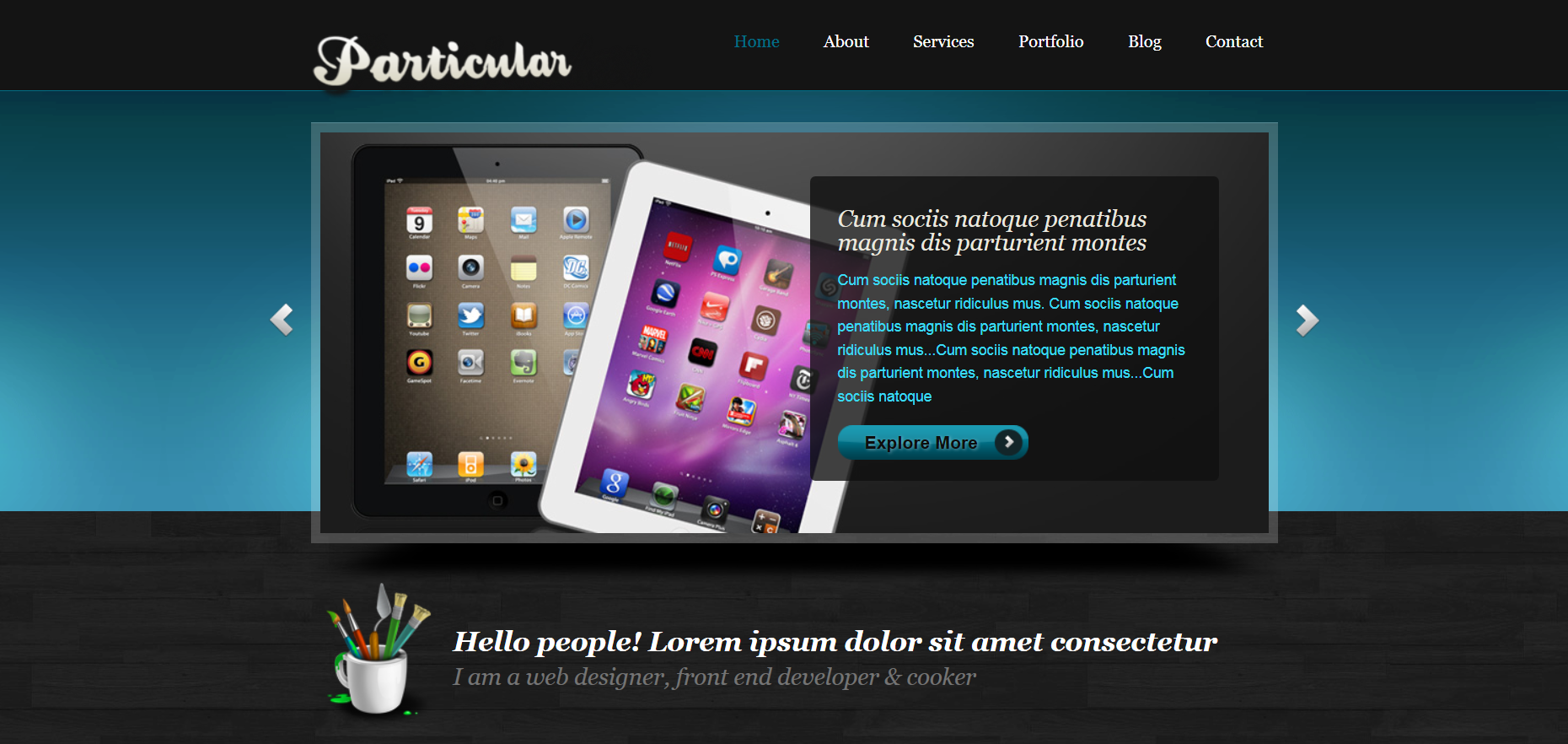 Шаблон сайта Дизайн №560