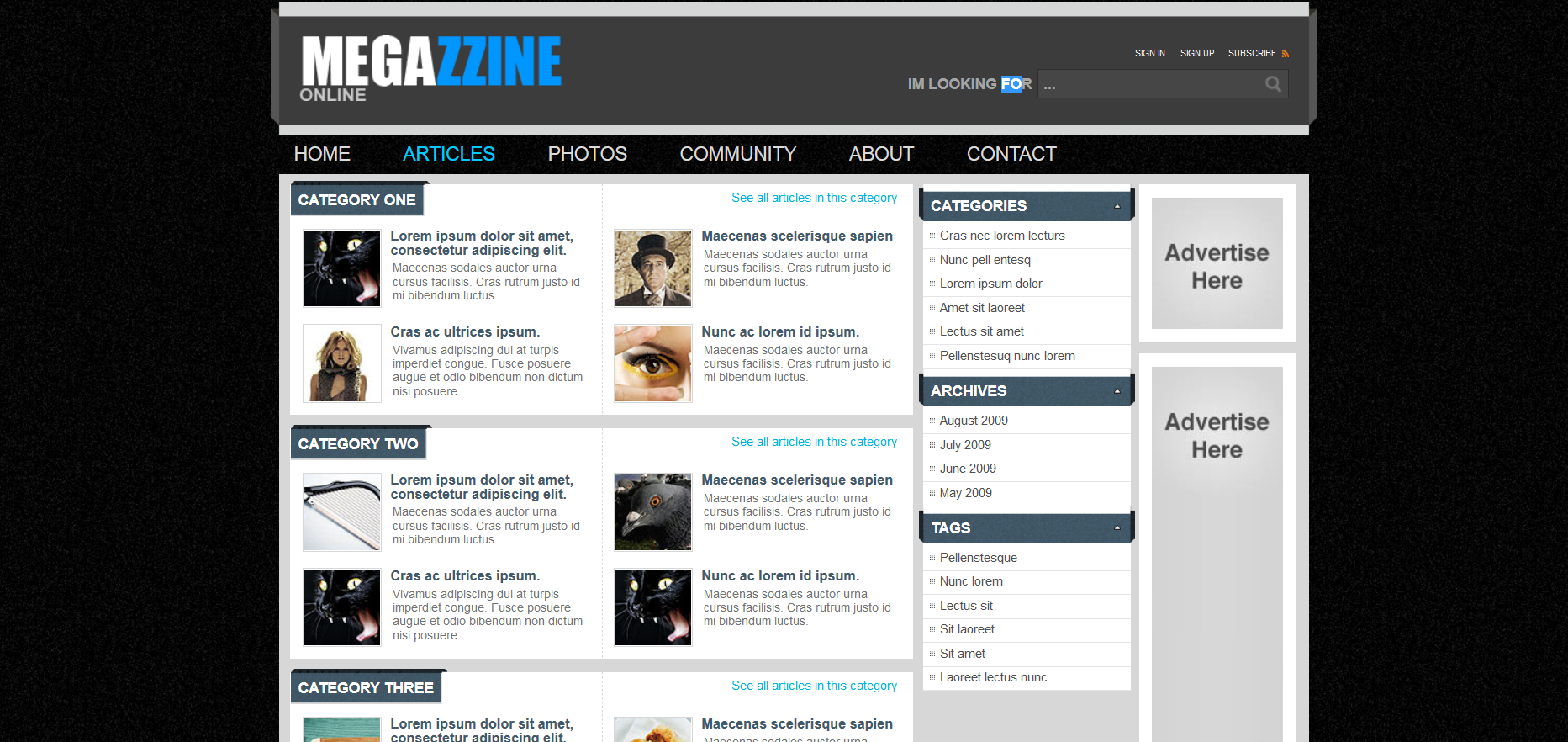 Шаблон сайта Интернет-магазины №548