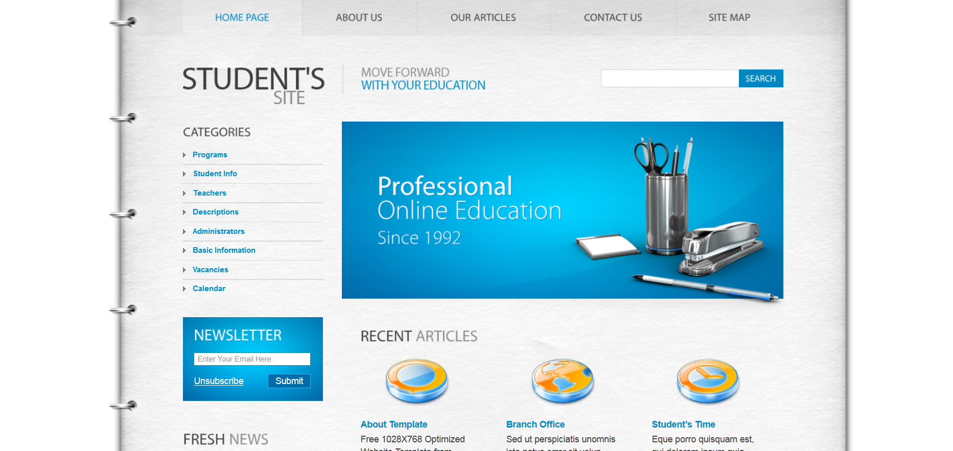 Шаблон сайта Образование №101