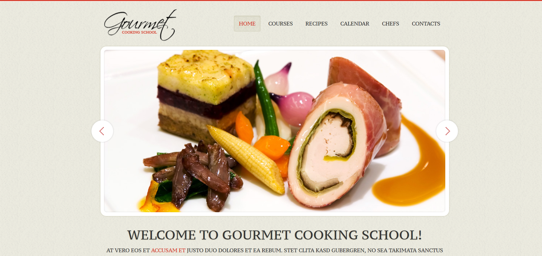 Шаблон сайта Кухня №52